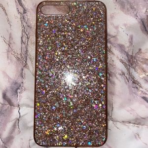 Rose Gold Glitter IPhone Case
